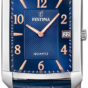 Festina Herrklocka F20464-2 Classic Blå/Läder