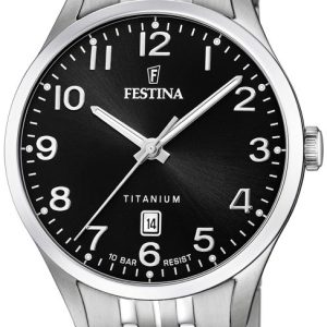 Festina Herrklocka F20466-3 Svart/Titan Ø40 mm