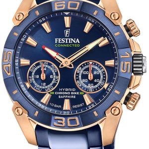 Festina Herrklocka F20549-1 Chrono Bike Blå/Stål Ø45.5 mm