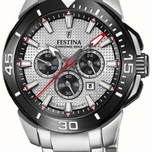 Festina Herrklocka F20641-1 Chrono Bike Grå/Stål Ø47 mm