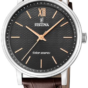 Festina Herrklocka F20660-6 Petite Svart/Läder Ø41 mm