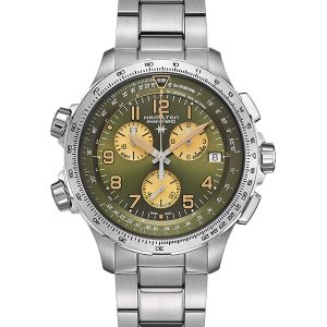 HAMILTON Khaki Aviation X-Wind GMT Chrono Quartz 46mm