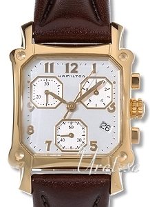 Hamilton Damklocka H19332553 American Classic Lloyd Vit/Läder