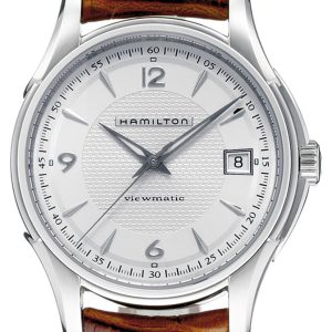 Hamilton Herrklocka H32455555 American Classic Jazzmaster Vit/Läder