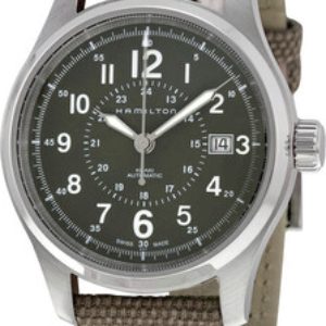 Hamilton Herrklocka H32705521 Silverfärgad/Läder Ø42 mm