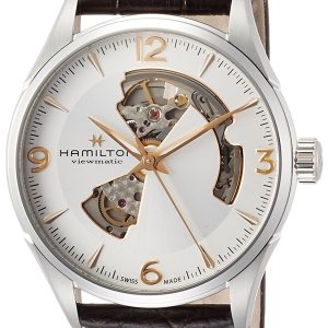 Hamilton Herrklocka H32705551 Jazzmaster Silverfärgad/Läder Ø42 mm