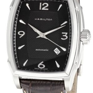 Hamilton Herrklocka H36415535 American Classic Jazzmaster Svart/Läder