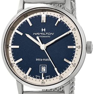 Hamilton Herrklocka H38425140 American Classic Intra-Matic Blå/Stål