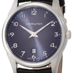 Hamilton Herrklocka H38511743 American Classic Jazzmaster Blå/Läder