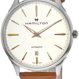 Hamilton Herrklocka H38525512 Jazzmaster Beige/Läder Ø40 mm