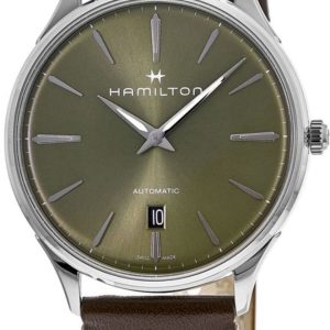 Hamilton Herrklocka H38525561 Jazzmaster Grön/Läder Ø40 mm