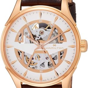 Hamilton Herrklocka H42505510 Jazzmaster Vit/Läder Ø40 mm