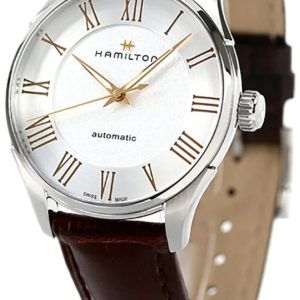 Hamilton Herrklocka H42535550 Jazzmaster Silverfärgad/Läder Ø40 mm