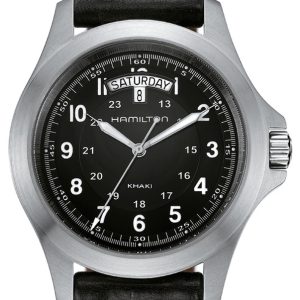 Hamilton Herrklocka H64451733 Khaki Svart/Läder Ø39 mm