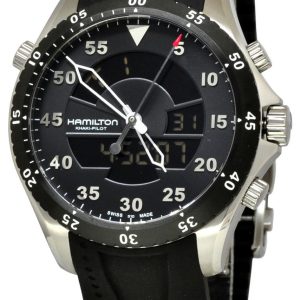 Hamilton Herrklocka H64554331 Khaki Svart/Gummi Ø38 mm