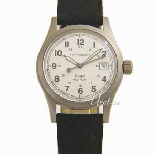 Hamilton Herrklocka H68411413 Khaki Field Grå/Läder Ø38 mm