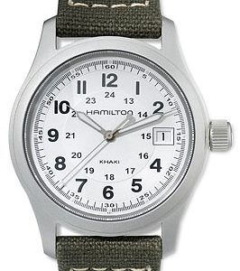 Hamilton Herrklocka H68411853 Khaki Silverfärgad/Läder Ø38 mm