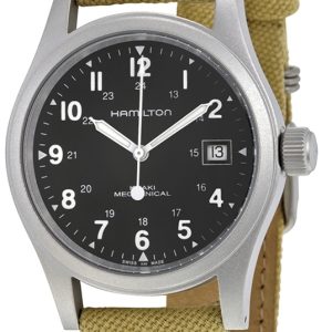 Hamilton Herrklocka H69419933 Khaki Svart/Textil Ø38 mm