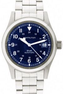 Hamilton Herrklocka H70455143 Khaki Field Blå/Stål Ø38 mm