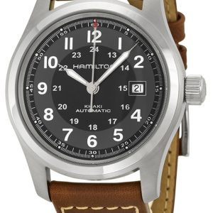 Hamilton Herrklocka H70555533 Field Svart/Läder Ø42 mm