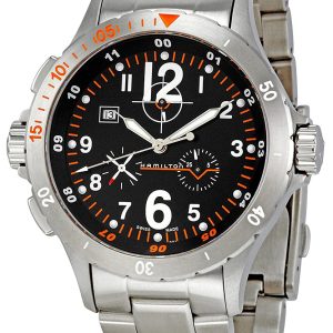 Hamilton Herrklocka H74512133 Khaki Svart/Stål Ø40 mm