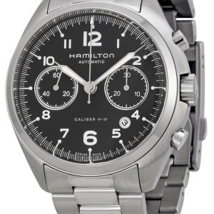 Hamilton Herrklocka H76416135 Aviation Svart/Stål Ø41 mm