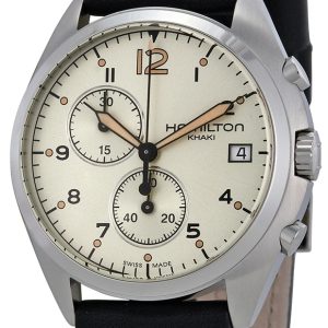 Hamilton Herrklocka H76512755 Silverfärgad/Läder Ø44 mm