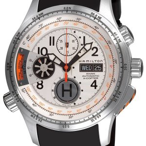 Hamilton Herrklocka H76656353 Khaki Aviation Vit/Gummi Ø46 mm