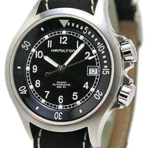 Hamilton Herrklocka H77515433 Khaki Svart/Läder Ø40 mm