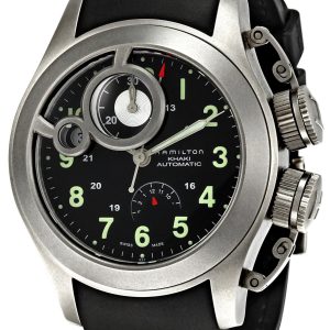 Hamilton Herrklocka H77746333 Khaki Svart/Gummi Ø43 mm