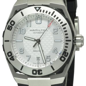 Hamilton Herrklocka H78615355 Khaki Silverfärgad/Gummi Ø42 mm