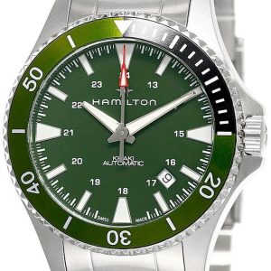 Hamilton Herrklocka H82375161 Khaki Navy Grön/Stål Ø40 mm