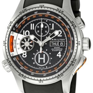 Hamilton Khaki Aviation Herrklocka H76616333 Svart/Gummi Ø46 mm