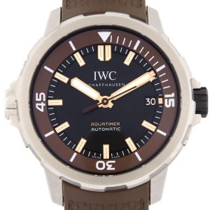 IWC Herrklocka IW341002 Aquatimer Svart/Gummi ⌀44 mm