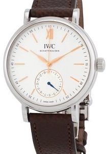 IWC Herrklocka IW359201 Portofino Vit/Läder ⌀39 mm