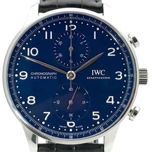 IWC Herrklocka IW371601 Portuguese Blå/Läder ⌀41 mm