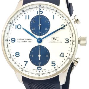 IWC Herrklocka IW371620 Portugieser Vit/Gummi ⌀41 mm