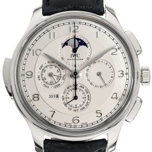 IWC Herrklocka IW377601 Portuguese Silverfärgad/Läder ⌀45 mm