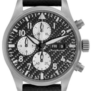 IWC Herrklocka IW377903 Pilots Svart/Kolfiber ⌀43 mm