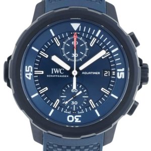 IWC Herrklocka IW379507 Aquatimer Blå/Gummi ⌀45 mm