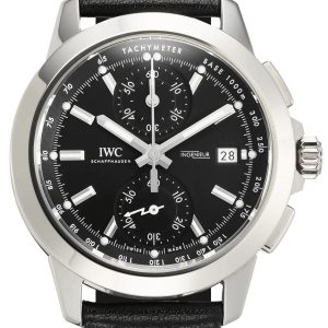 IWC Herrklocka IW380901 Ingenieur Svart/Läder ⌀44 mm