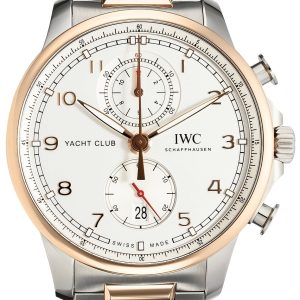 IWC Herrklocka IW390703 Portugieser Silverfärgad/18 karat roséguld