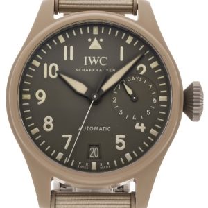 IWC Herrklocka IW506003 Big Pilot Grå/Läder ⌀46 mm