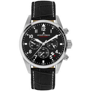 Jacques Lemans Chrono 42-2A - Herr - 42 mm - Analogt - Quartz - Mineralglas