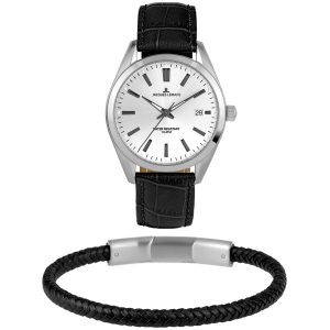 Jacques Lemans Derby Set 1-2143B - Herr - 42 mm - Quartz - Mineralglas