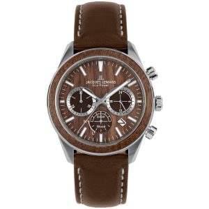 Jacques Lemans Eco Power 1-2115B - Herr - 44 mm - Analogt - Quartz - Mineralglas