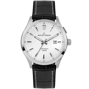 Jacques Lemans Hybromatic 1-2130B - Herr - 42 mm - Analogt - Hybromatic - Mineralglas