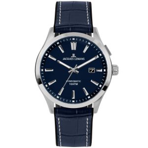 Jacques Lemans Hybromatic 1-2130C - Herr - 42 mm - Analogt - Hybromatic - Mineralglas