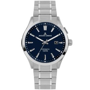 Jacques Lemans Hybromatic 1-2130G - Herr - 42 mm - Analogt - Hybromatic - Mineralglas