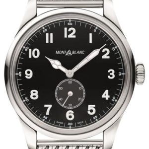 Montblanc 1858 Herrklocka 115074 Svart/Stål ⌀42 mm